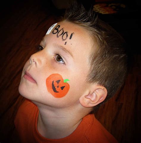 cool face paintings for halloween|simple face painting for halloween.